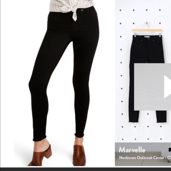 Madewell Denim - Madewell 9” High -Rise Skinny Black -30